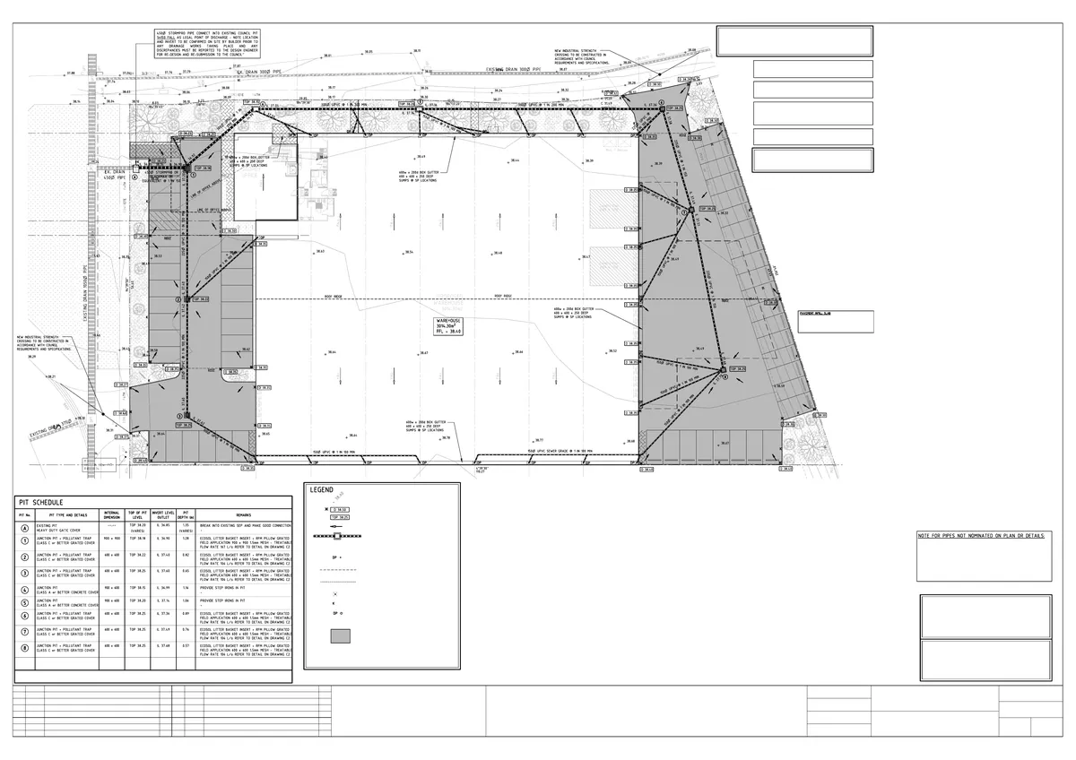 Sheet 1 of Office & Warehouse Development, VIC